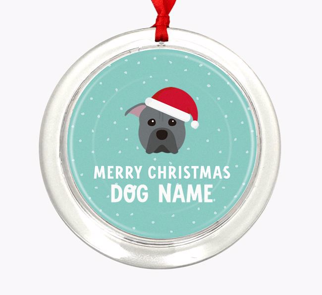 Merry Christmas: Personalized {breedFullName} Christmas Decoration
